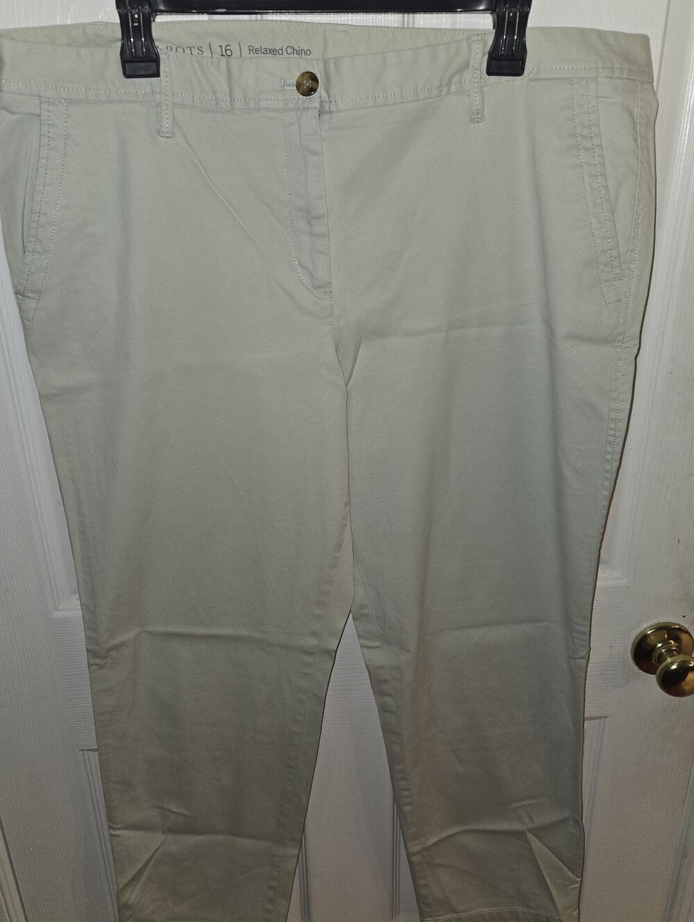 Talbots Women's 16 Relaxed Chino Ankle Pants in Light Green/mint